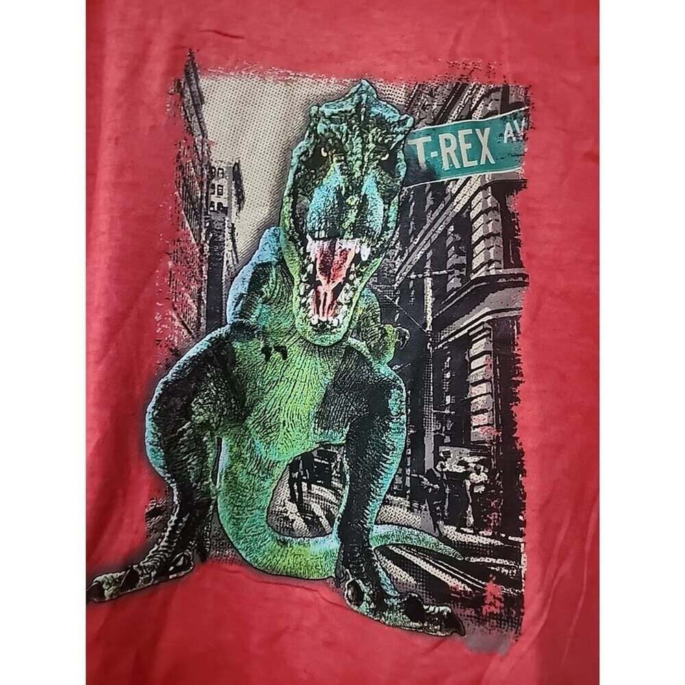 Jurassic World Apex Predator T-Rex Dinosaur T-Shirt Youth Boys XL Excellent A120 - Picture 2 of 5